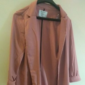 Dusty rose Blazer Cardigan